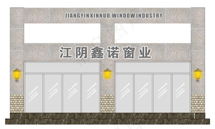 欧式门头图片cdr矢量模版下载