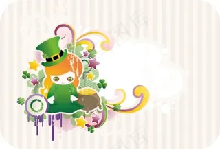 绿帽子的小女孩