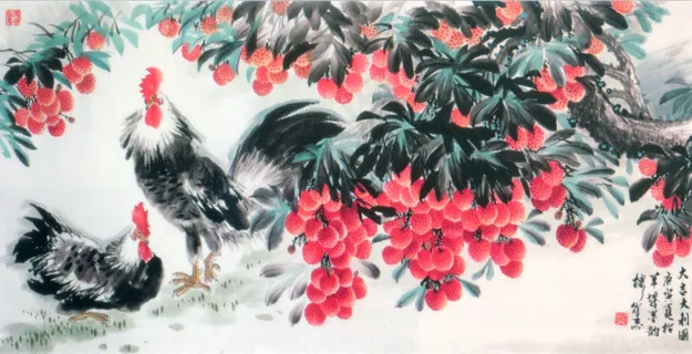 中国画公鸡