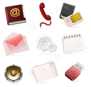 办公工具矢量图