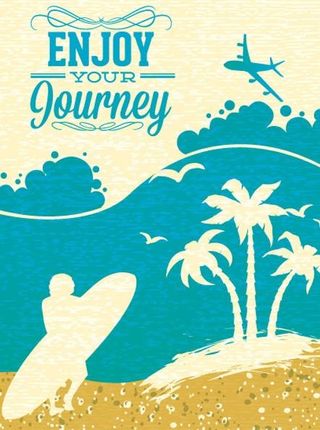 夏日旅游背景图片