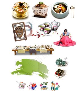 韩国美食元素psd分层