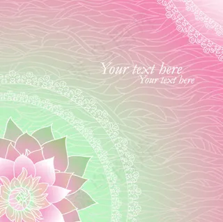 花纹背景05—矢量素材