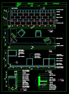 接待台施工图模板下载