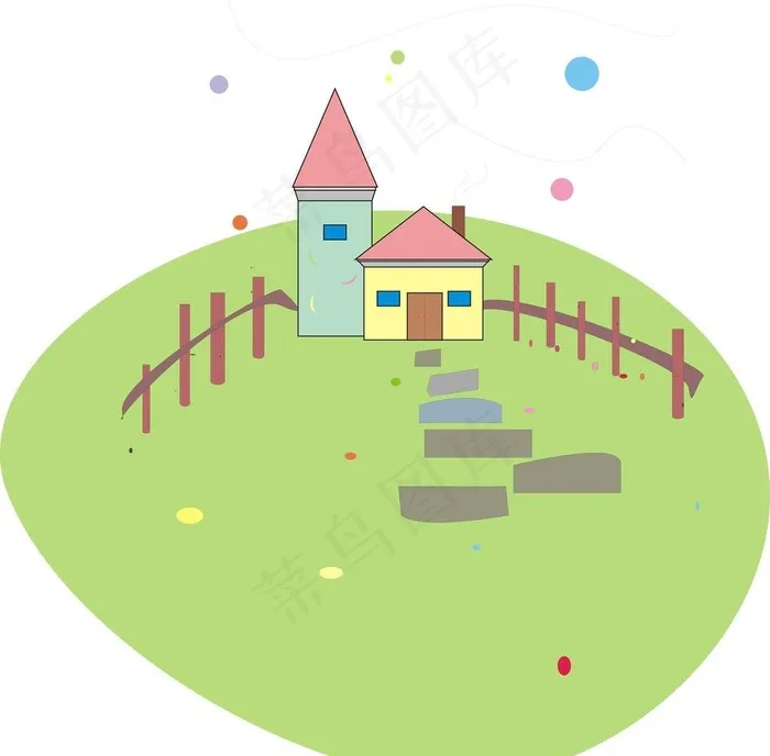 房子图片cdr矢量模版下载