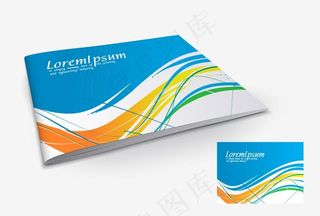 时尚动感线条 企业vi画册封面图片