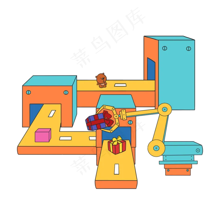 礼物包装流程卡通图礼物包装流程卡通图psd模版下载