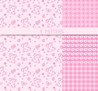 粉色系图案背景