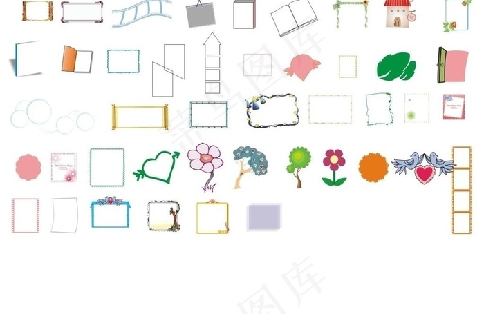 各种矢量边框图片