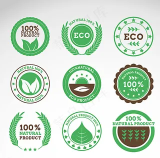 纯天然产品标签图片