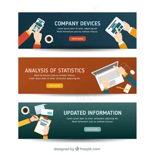 商务旗帜与人工作