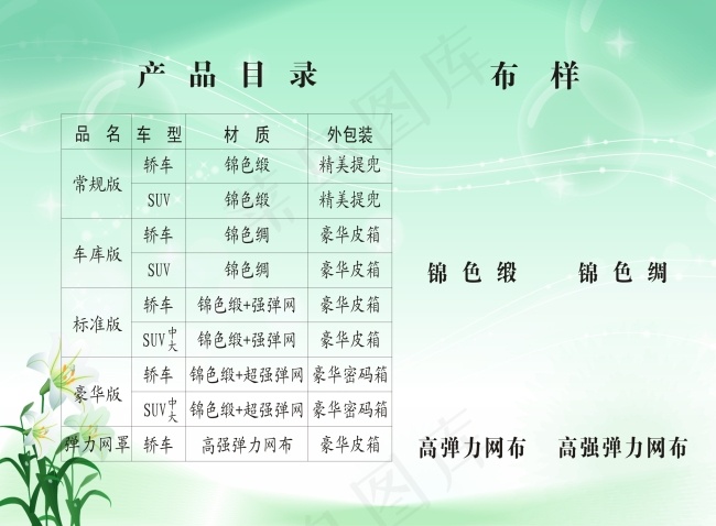 车衣企业画册cdr矢量模版下载