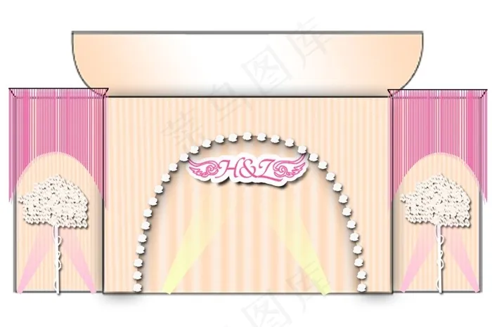 唯美甜美婚礼效果psd模版下载