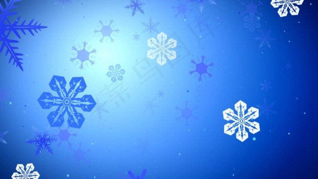 动态炫彩雪花背景素材模板下载