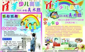 少儿英语培训班彩页图片