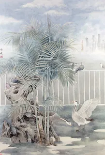 张俊工笔花鸟图片