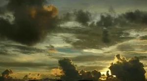 夕阳海滩图片