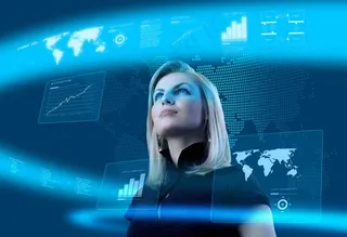 商务科技美女图片