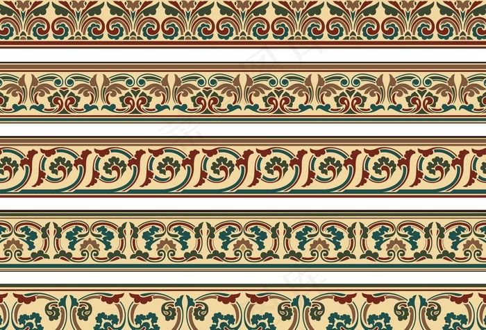 欧式花纹背景图片