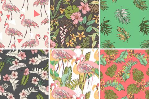 水彩小鸟树叶森系免抠素材矢量手绘PSAI