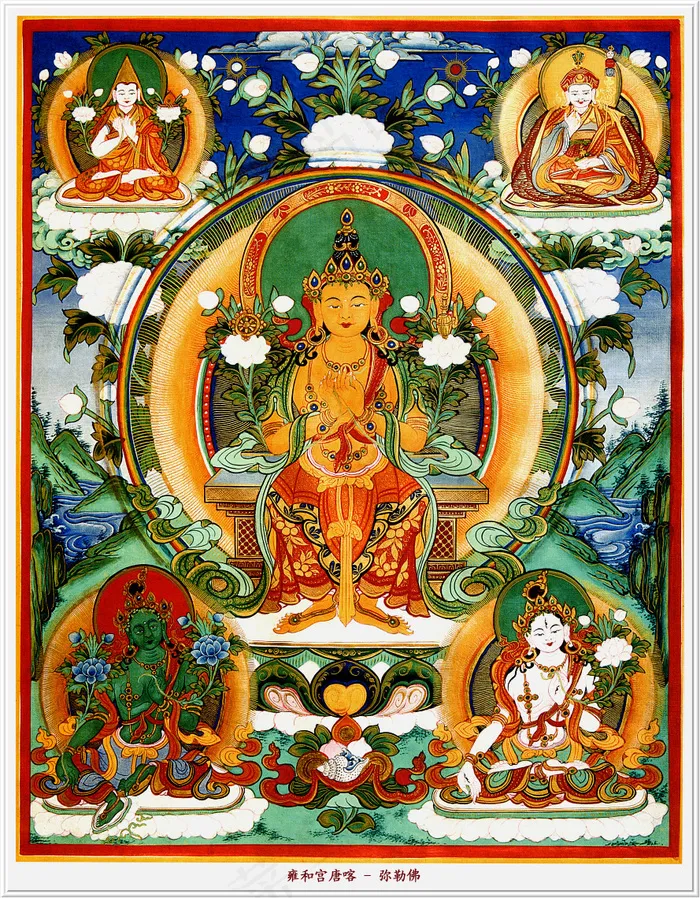 雍和宫唐卡（全本）弥勒佛