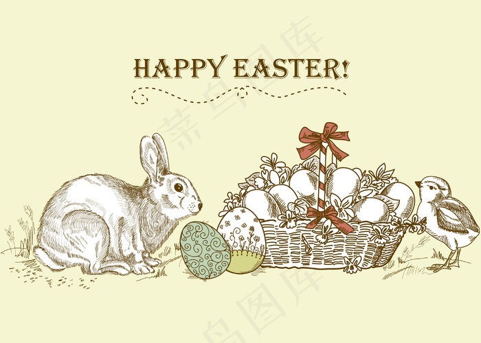 Vintage复活节卡