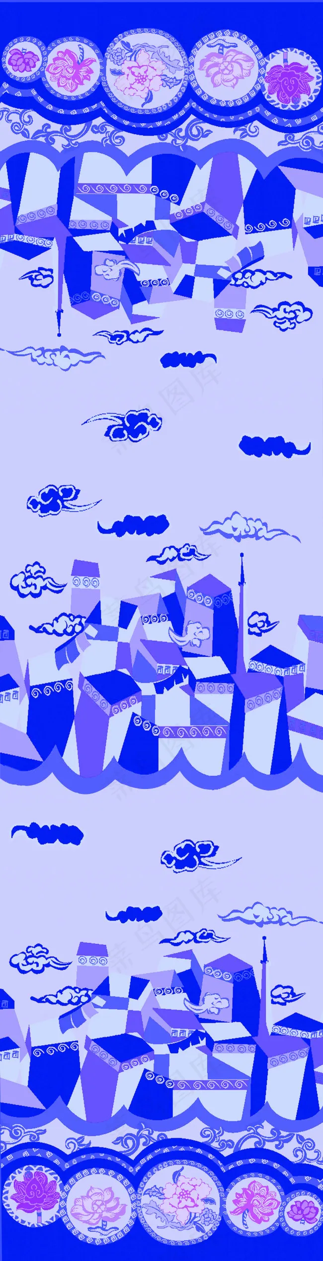 藏族建筑(3024X11811(DPI:120))psd模版下载