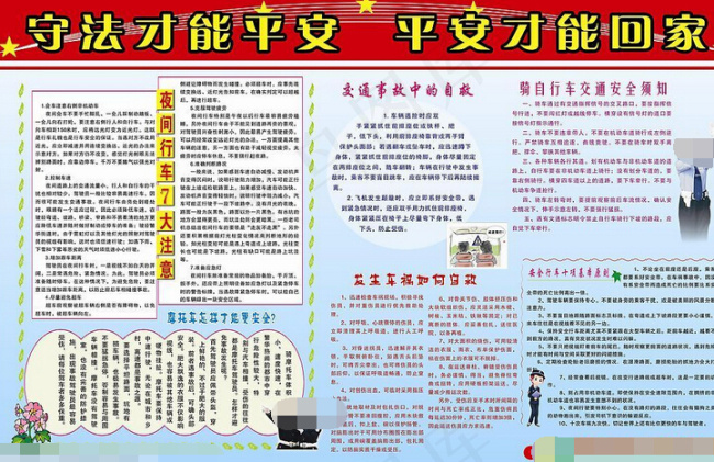 春运交通安全宣传板报