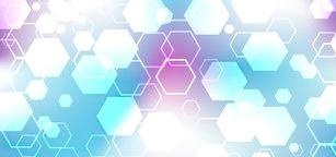 蓝色和紫色的六角形矢量ai矢量模版下载