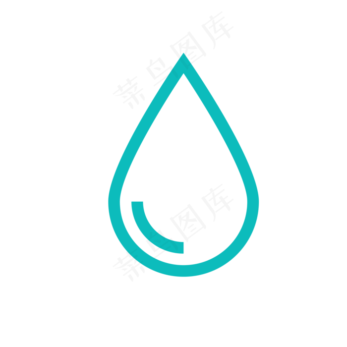 扁平化水滴图标