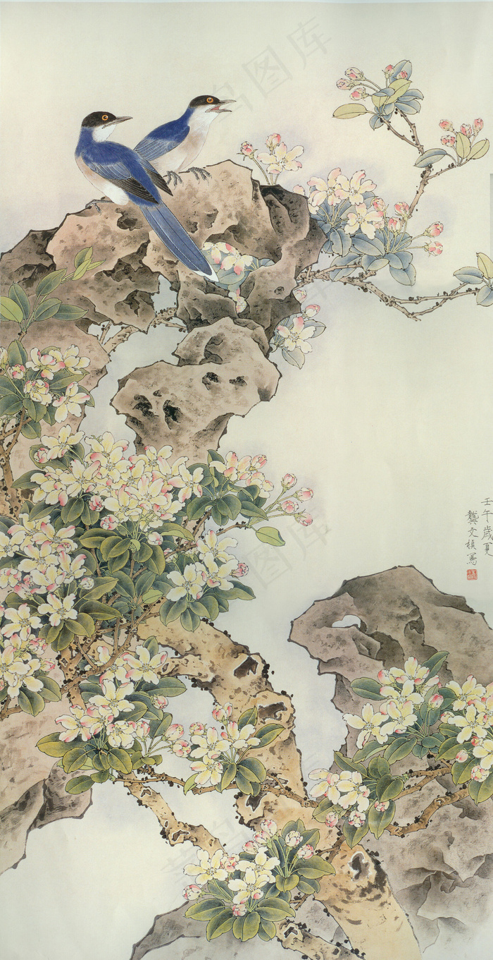 工笔花鸟国画