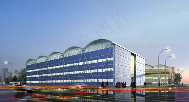 厂房建筑psd模版下载