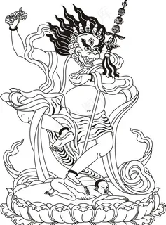 狮面空行母 cdr图片 狮面空行母 cdr图片