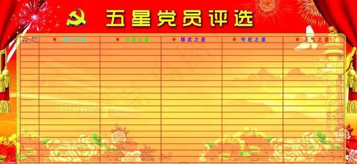 建党展板
