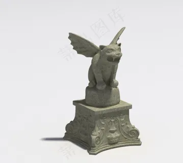 雕刻神兽3D模型
