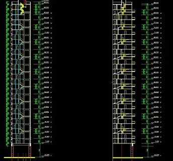 黄埔雅苑 住宅楼剖面图图片