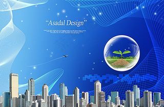 科技展板背景素材