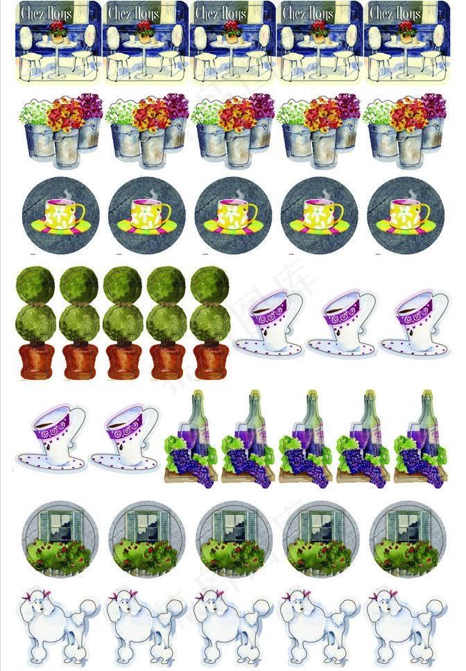 复古素材图片