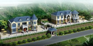 欧式别墅外观效果图图片