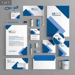 蓝色大气VI设计