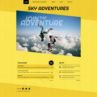 国外户外极限挑战网站PSD