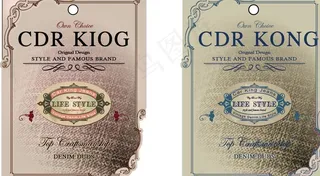 服装吊牌 欧式经典风图片