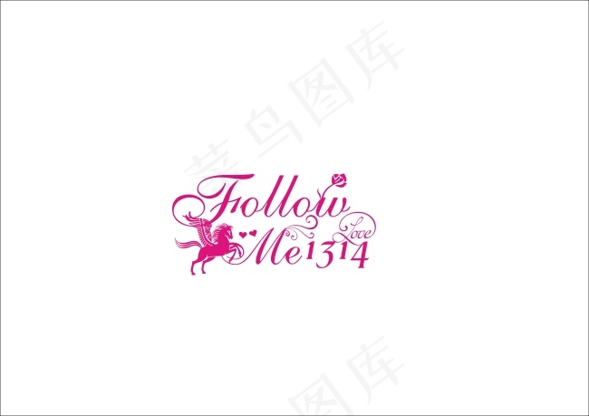 Follow me 婚礼LOGO设...