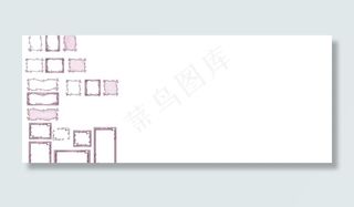 韩国植物花边边框矢量图20