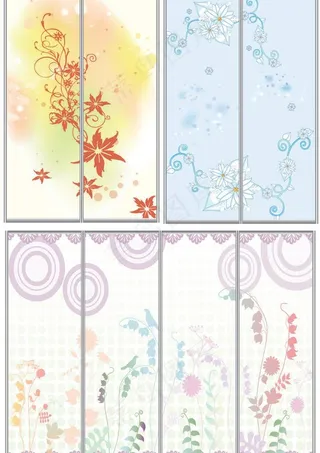 时尚花纹移门系列