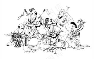 八仙过海图片
