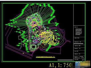 温泉城总体道路及建筑整套规划cad...