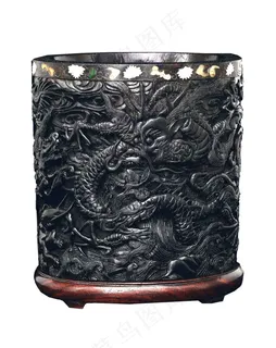 笔筒办公用品免抠素材PSD分层