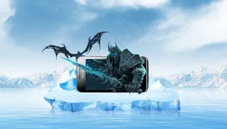 手机视觉创意设计冰川恶魔