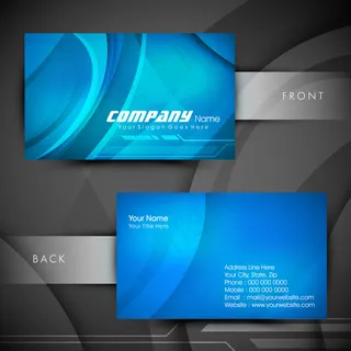 高档大气精致简洁名片设计模板